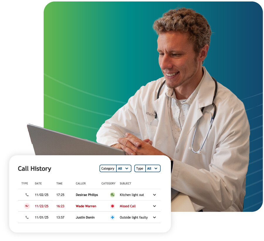 doctor using telehealth software