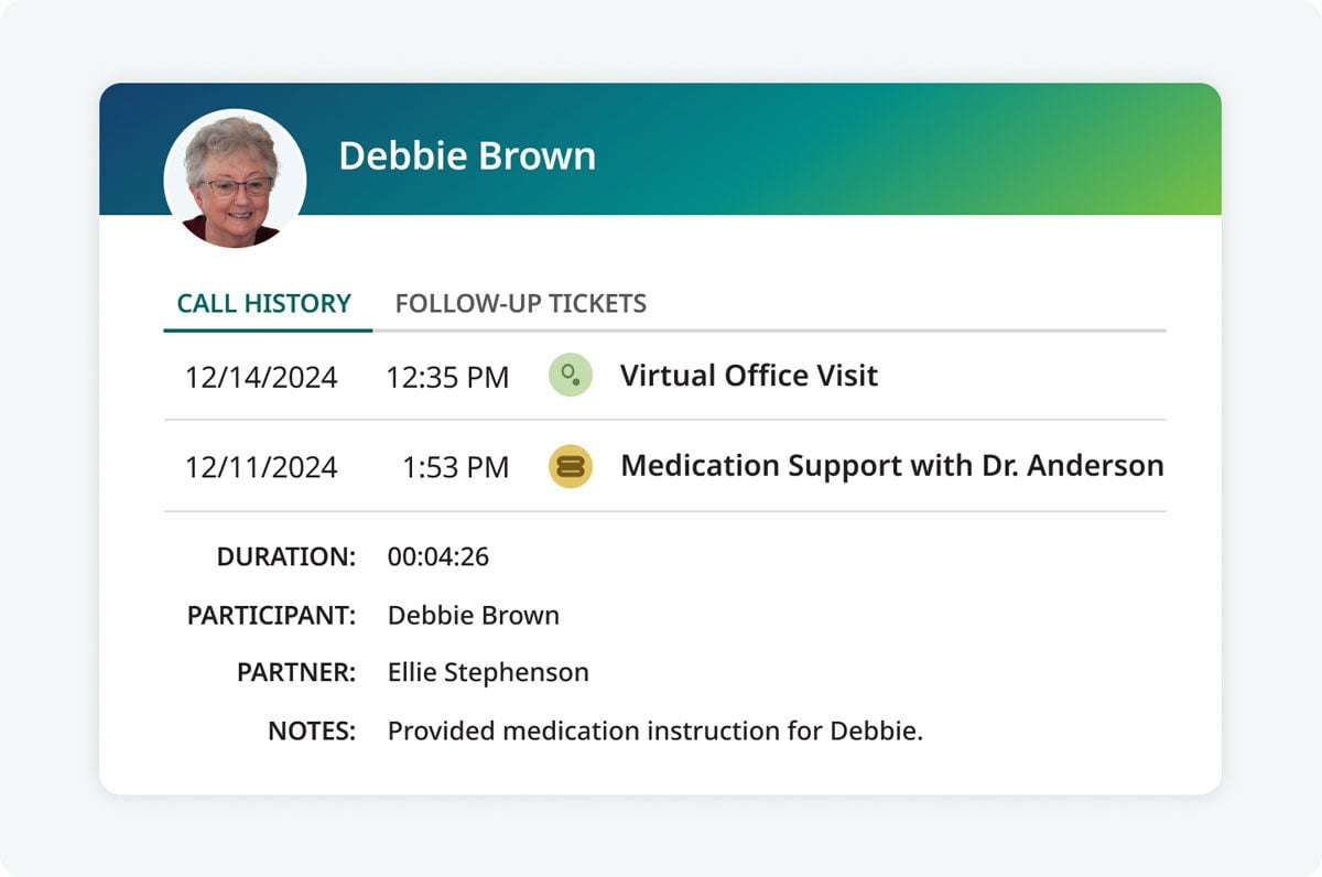 Debbie Brown Patient Record